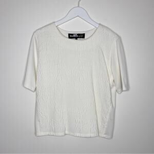 Desigual x Christian Lacroix | Cream Matelasse Embossed Top